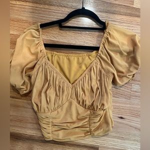 Minkpink orange crop top